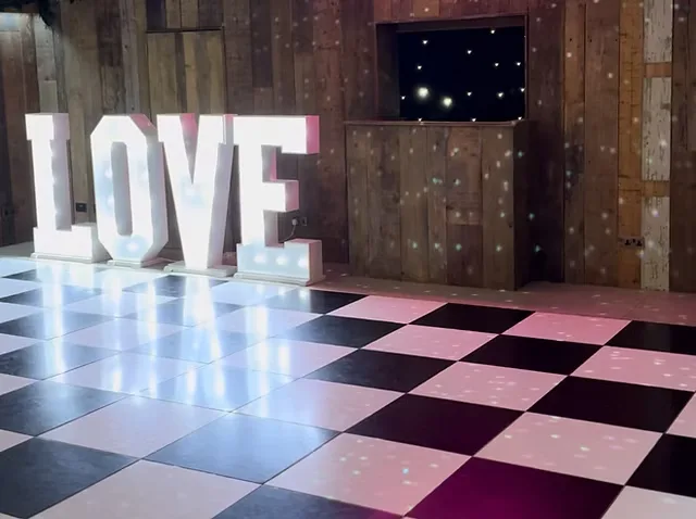 Black & White Chequered Dance Floor