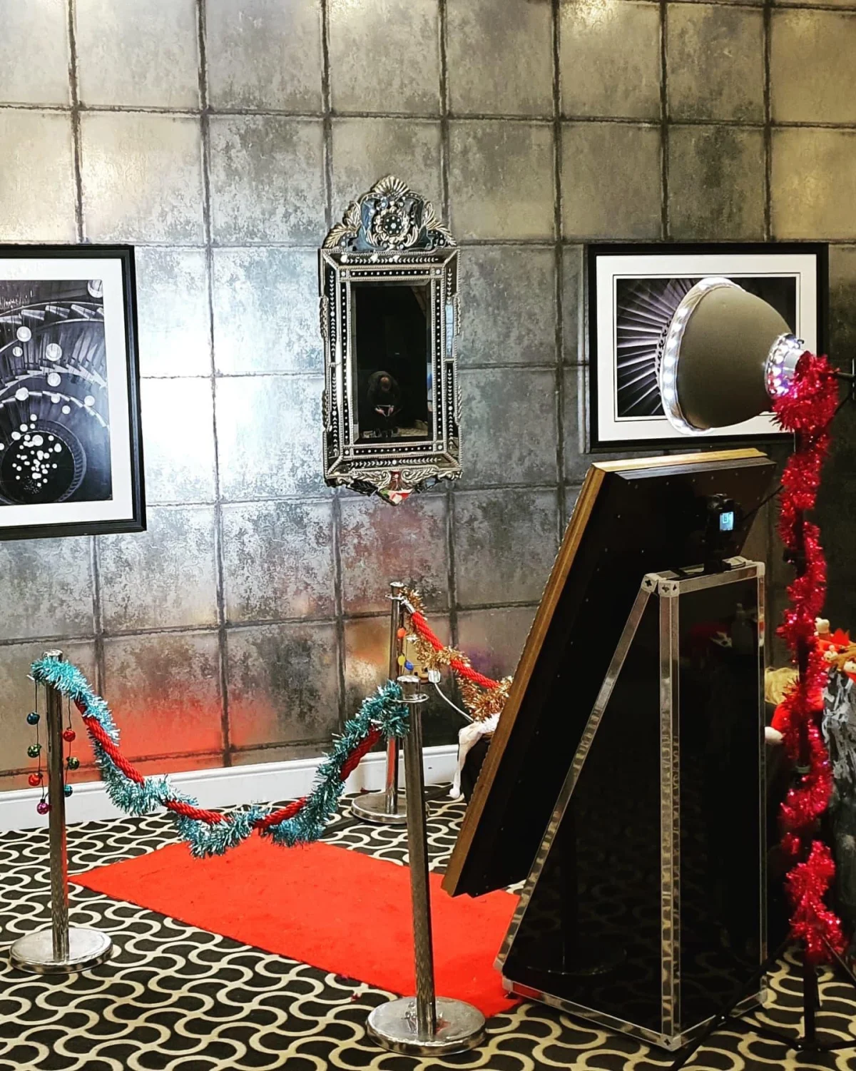 Photo booth hire at a wedding or party