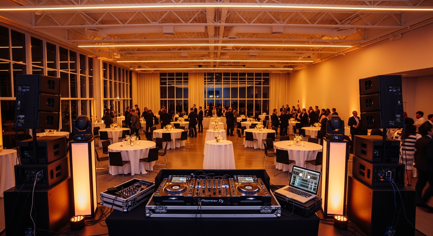 Corporate DJ hire at an awards evening